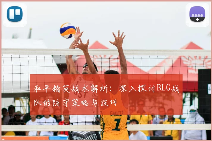 和平精英战术解析:深入探讨BLG战队的防守策略与技巧